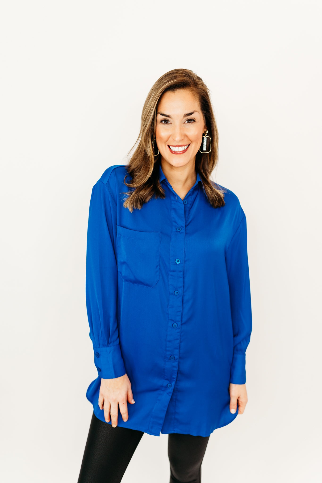 Decision Maker Button Up Tunic
