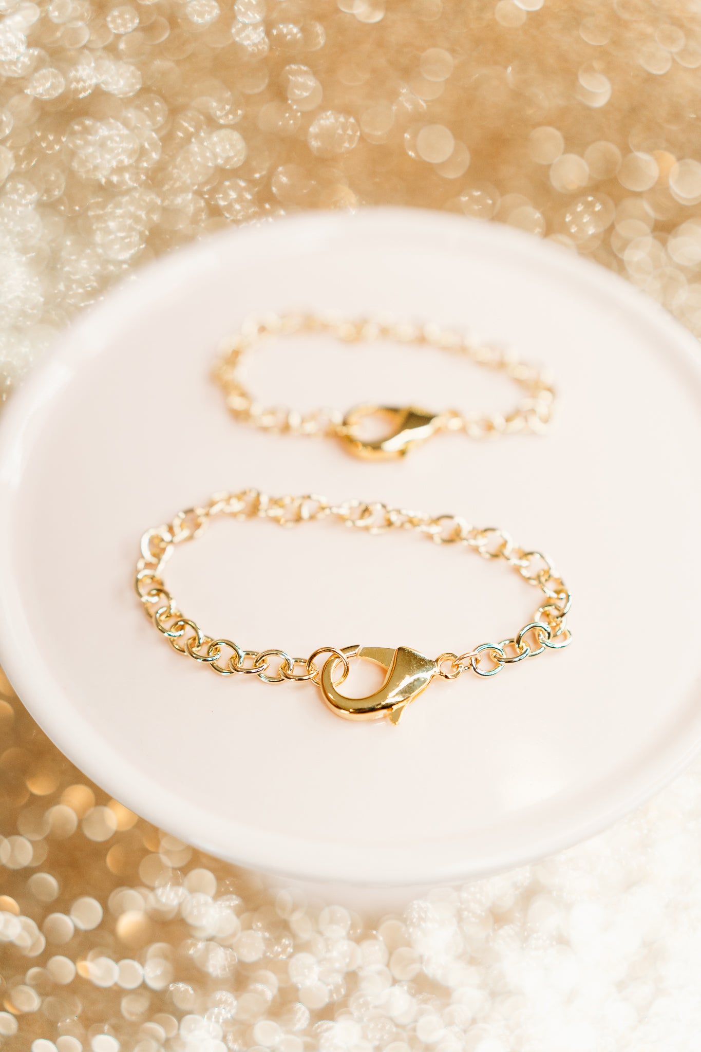 Gold Charm Bracelet by Love, Poppy Jewels