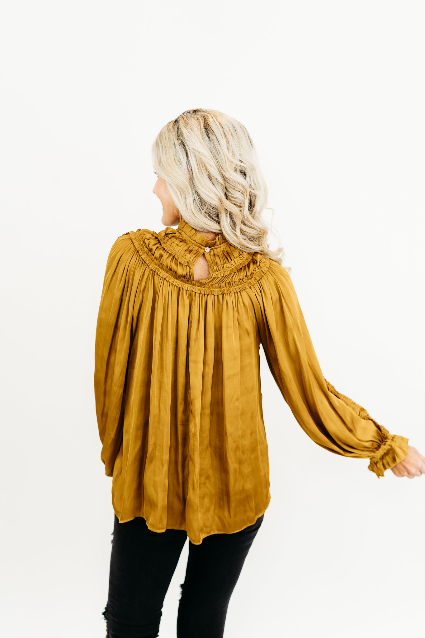 'Tis The Colors Satin Top Jules & James Boutique