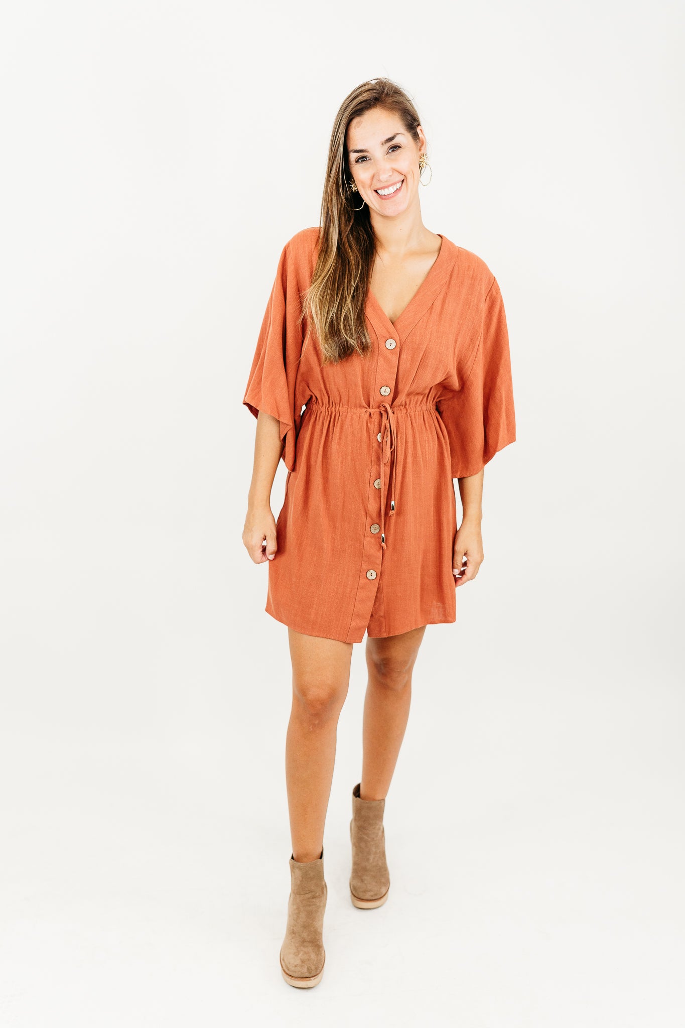 Let’s Meet Up Linen Dress Jules & James Boutique