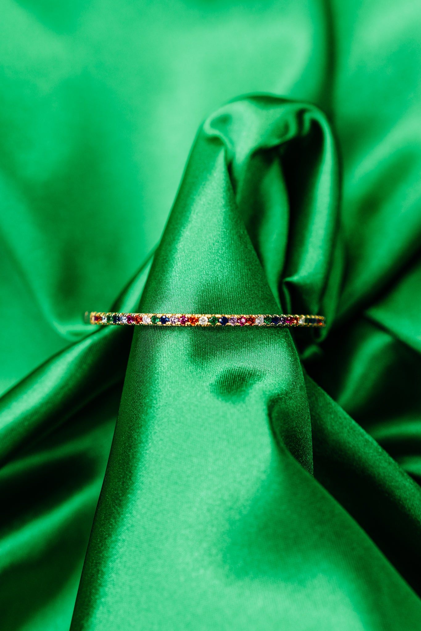 Thin Rainbow Bracelet by Treasure Jewels