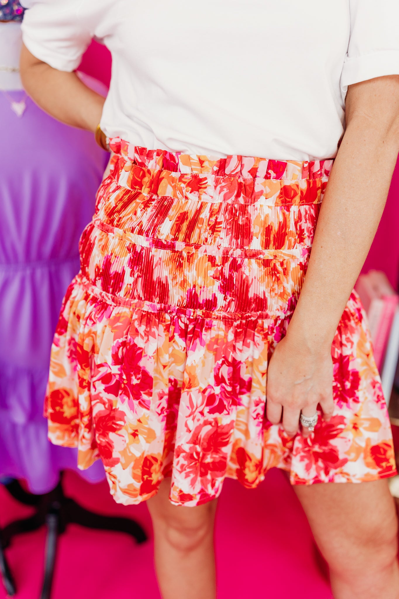Classy And Sassy Floral Skirt