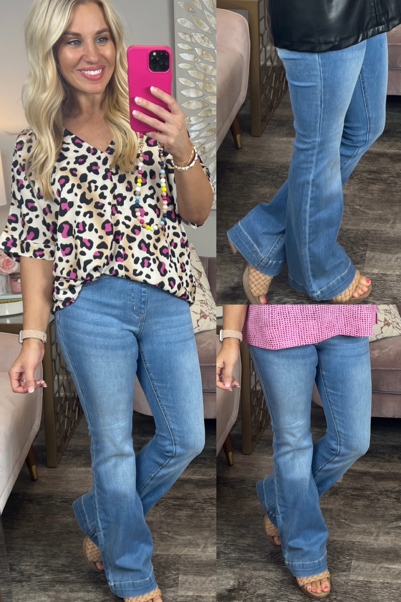 The Kinsley Light Wash Pull-On Jelly Jean Flare