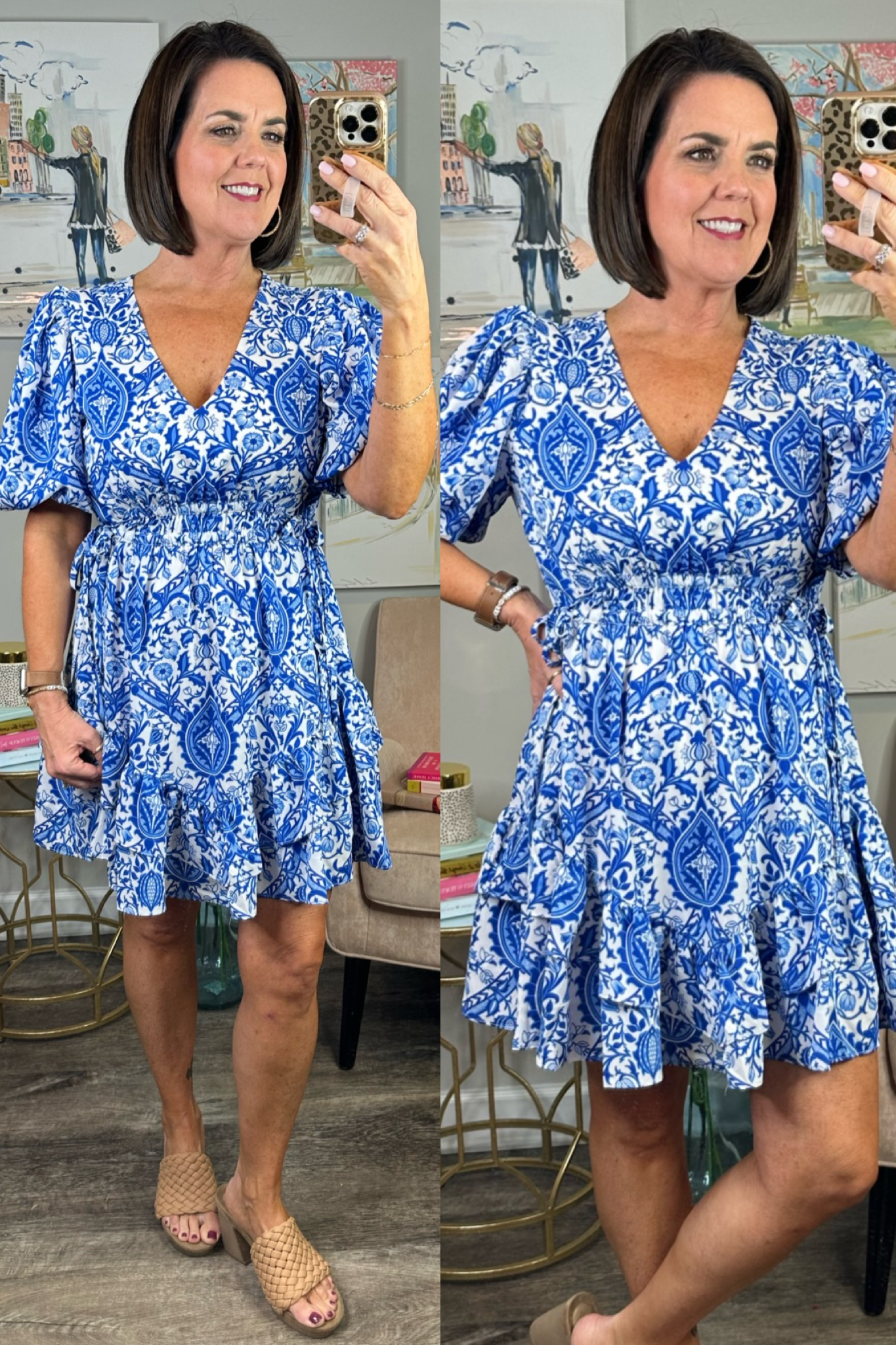 Southern Sophistication Dress in Blue