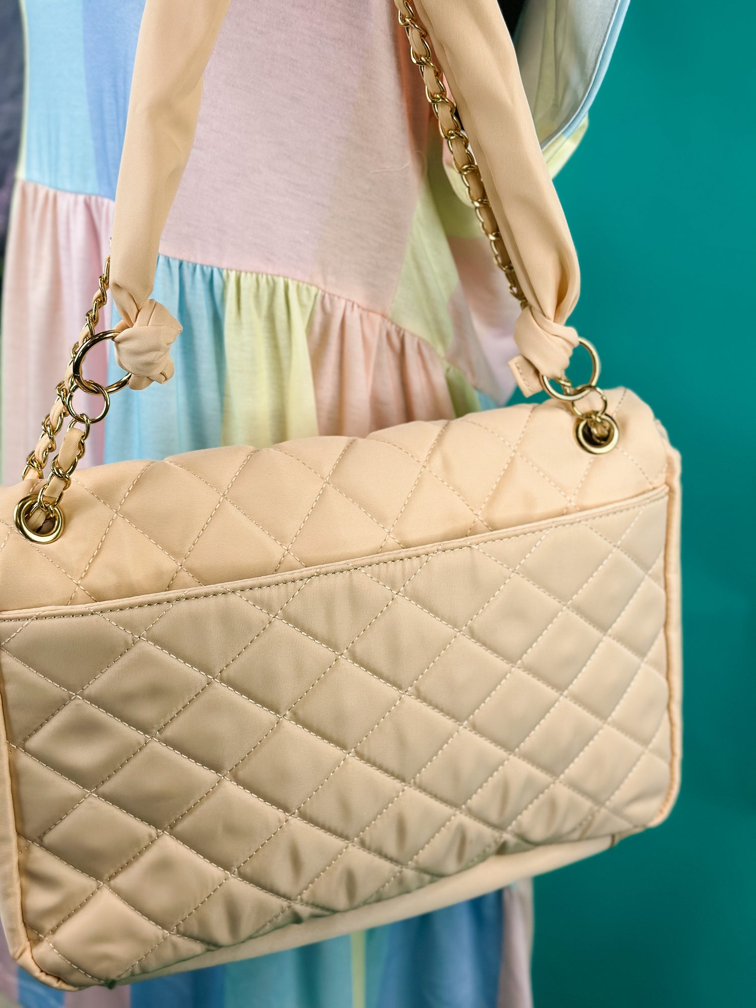 Must-Have Quilted Purse in Cream