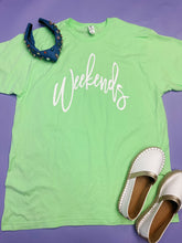 Load image into Gallery viewer, Weekends Graphic Tee in Mint