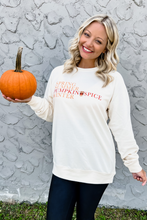 Load image into Gallery viewer, Pumpkin Spice Graphic Sweatshirt