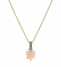 Load image into Gallery viewer, Rose Quartz Heart Necklace
