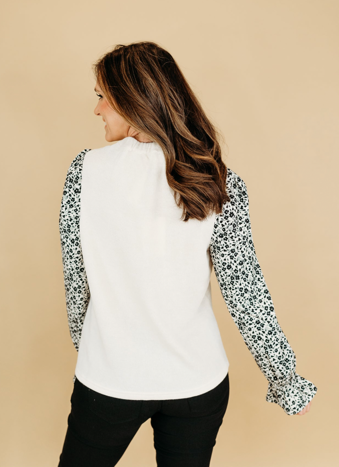 The Pearl Floral Sleeve Top by THML