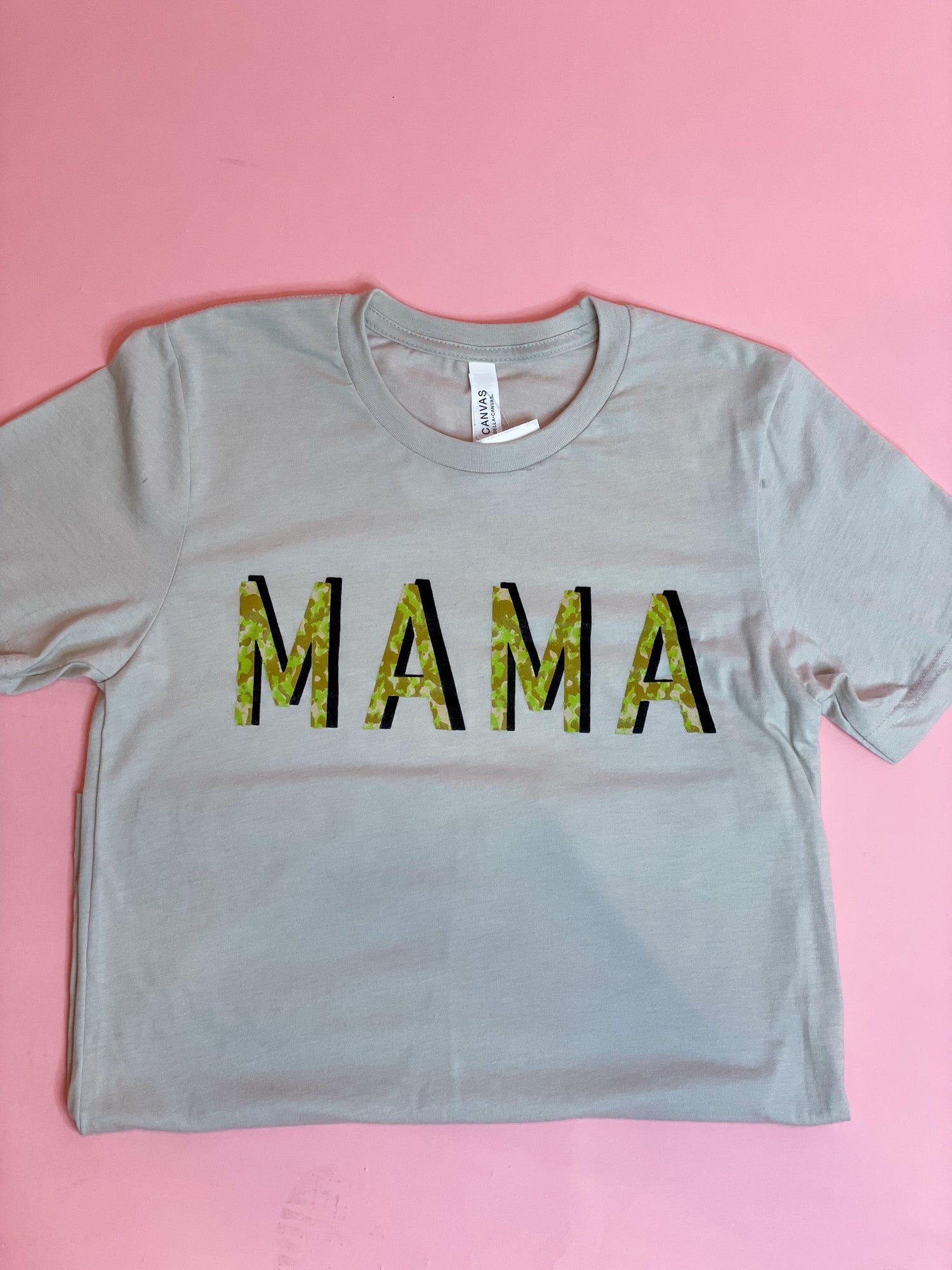 Camo Print Mama Graphic Tee