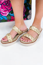Load image into Gallery viewer, Golden Girl Braided Wedge